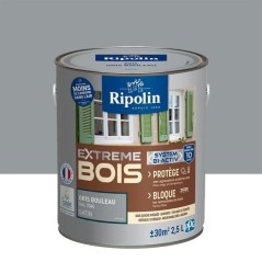 Peinture pour Bois Intérieur & Extérieur - Satin - 2,5L - Gris Boule