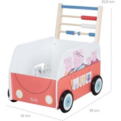 Chariot de marche multifonction - ROBA - Peppa Pig - Avec centre d'act