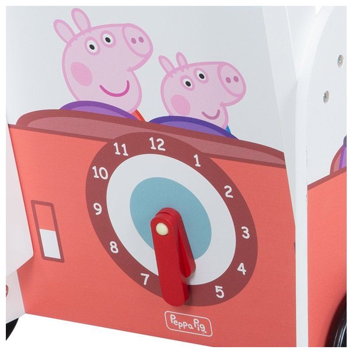 Chariot de marche multifonction - ROBA - Peppa Pig - Avec centre d'activités en forme de bus - Corail Chariot de marche multifonction - ROBA - Peppa Pig - Avec centre d'activités en forme de bus - Corail