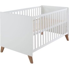 Lit bébé évolutif en lit junior - 70 x 140 cm - ROBA - OLE - Blanc