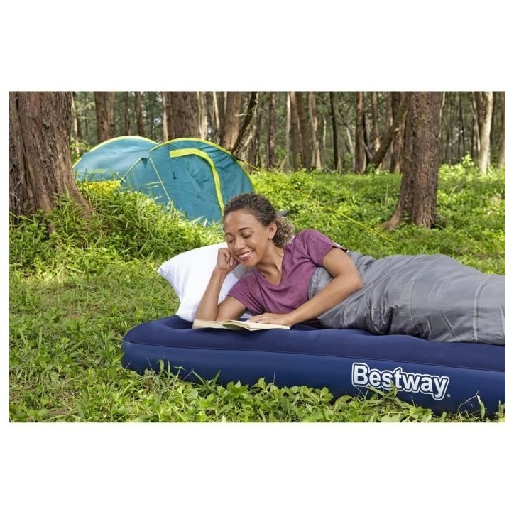 Matelas gonflable camping - BESTWAY - 1 place - 185 x 76 x 22 cm