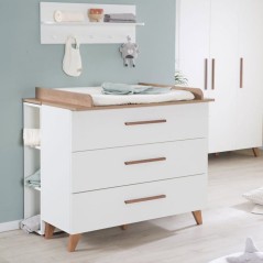 Chambre bébé complete : Lit évolutif 70 x 140 cm + commode a langer