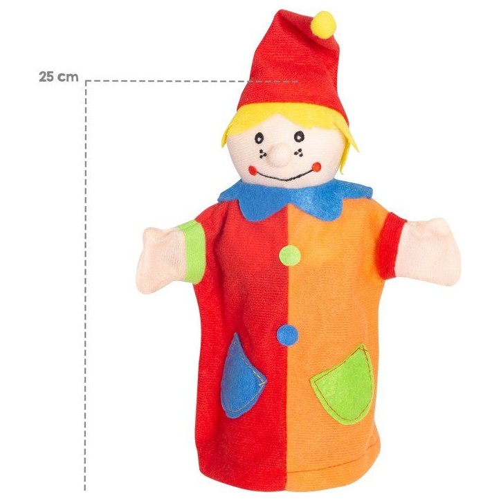 Théâtre de marionnettes en bois et tissu - ROBA - Avec 6 marionnettes a main - Rouge / Bleu / Orange Théâtre de marionnettes en bois et tissu - ROBA - Avec 6 marionnettes a main - Rouge / Bleu / Orange