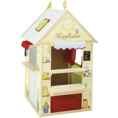 Maisonnette 4-en-1 - ROBA - Bois - 4 faces : Théâtre de marionnette,
