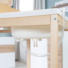 Table a langer extensible avec baignoire - ROBA - BABY POOL - Matelas
