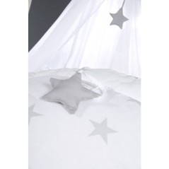 Matelas a langer - ROBA - LITTLE STARS - 85 x 75 cm - Blanc étoiles g