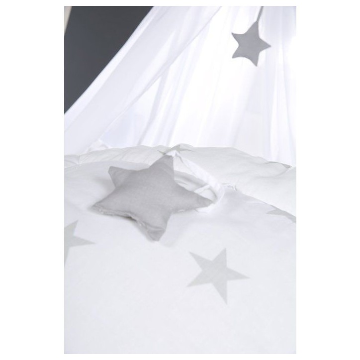 Matelas a langer - ROBA - LITTLE STARS - 85 x 75 cm - Blanc étoiles grises Matelas a langer - ROBA - LITTLE STARS - 85 x 75 cm - Blanc étoiles grises