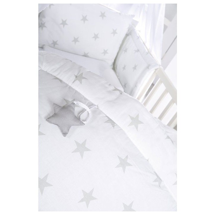 Matelas a langer - ROBA - LITTLE STARS - 85 x 75 cm - Blanc étoiles grises Matelas a langer - ROBA - LITTLE STARS - 85 x 75 cm - Blanc étoiles grises