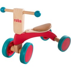 Porteur 1er âge - ROBA - Bois massif - Roues avant directionnelles -