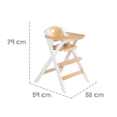 Chaise haute pliable - ROBA - FOLD UP SMART - Plateau repas + harnais