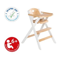 Chaise haute pliable - ROBA - FOLD UP SMART - Plateau repas + harnais