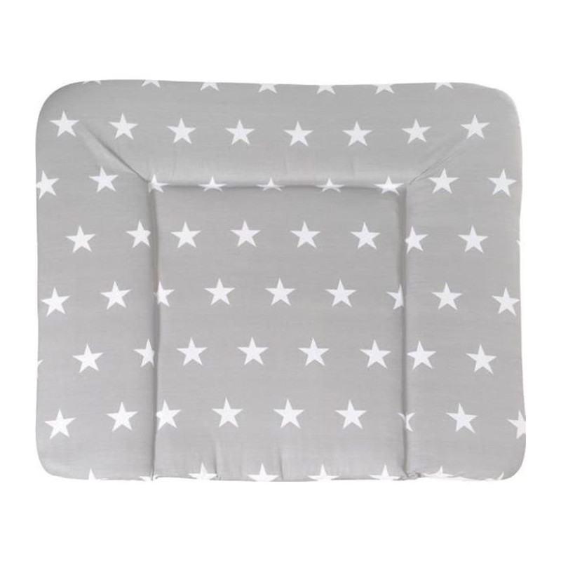 Matelas a langer - ROBA - LITTLE STARS - 85 x 75 cm - Gris étoiles bl