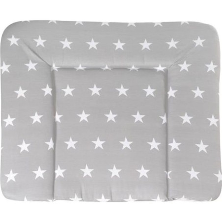 Matelas a langer - ROBA - LITTLE STARS - 85 x 75 cm - Gris étoiles bl