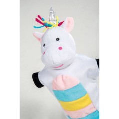 Set de 4 marionnettes a main - ROBA - Fée enchanteresse, Licorne en p