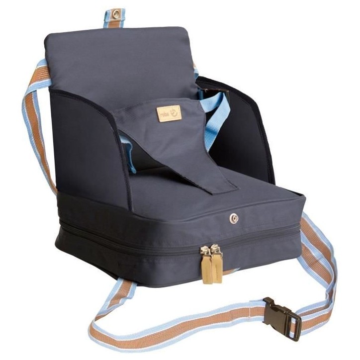 Réhausseur de chaise bébé - ROBA - Pliable - Coussin gonflable - Ceinture ajustable - 6 mois / 3 Ans (15 Kg) - Bleu marine Réhausseur de chaise bébé - ROBA - Pliable - Coussin gonflable - Ceinture ajustable - 6 mois / 3 Ans (15 Kg) - Bleu marine