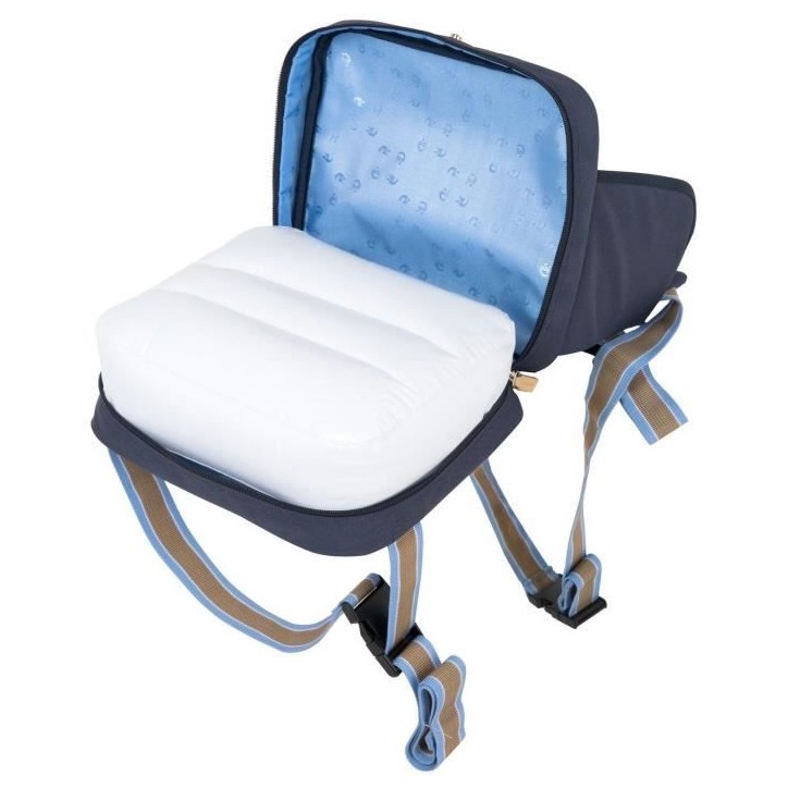 Réhausseur de chaise bébé - ROBA - Pliable - Coussin gonflable - Ceinture ajustable - 6 mois / 3 Ans (15 Kg) - Bleu marine Réhausseur de chaise bébé - ROBA - Pliable - Coussin gonflable - Ceinture ajustable - 6 mois / 3 Ans (15 Kg) - Bleu marine
