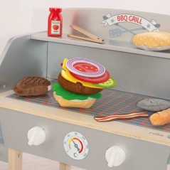Cuisine barbecue pour enfant - ROBA - Bois massif - 14 accessoires - G