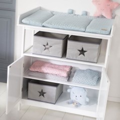 Commode a langer - ROBA - HAMBURG - 2 portes + 2 boîtes de rangement