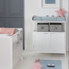 Commode a langer - ROBA - HAMBURG - 2 portes + 2 boîtes de rangement