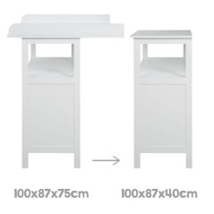 Commode a langer - ROBA - HAMBURG - 2 tiroirs + 2 boîtes de rangement