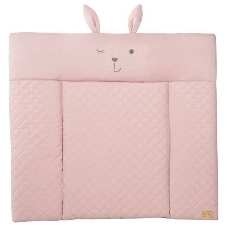Matelas a langer - ROBA - Visage de lapin Lily Rosa - 85 x 75 cm - Rose Matelas a langer - ROBA - Visage de lapin Lily Rosa - 85 x 75 cm - Rose