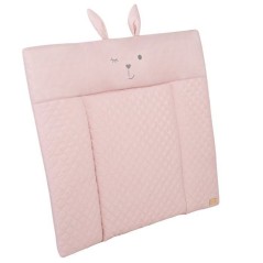 Matelas a langer - ROBA - Visage de lapin Lily Rosa - 85 x 75 cm - Ros