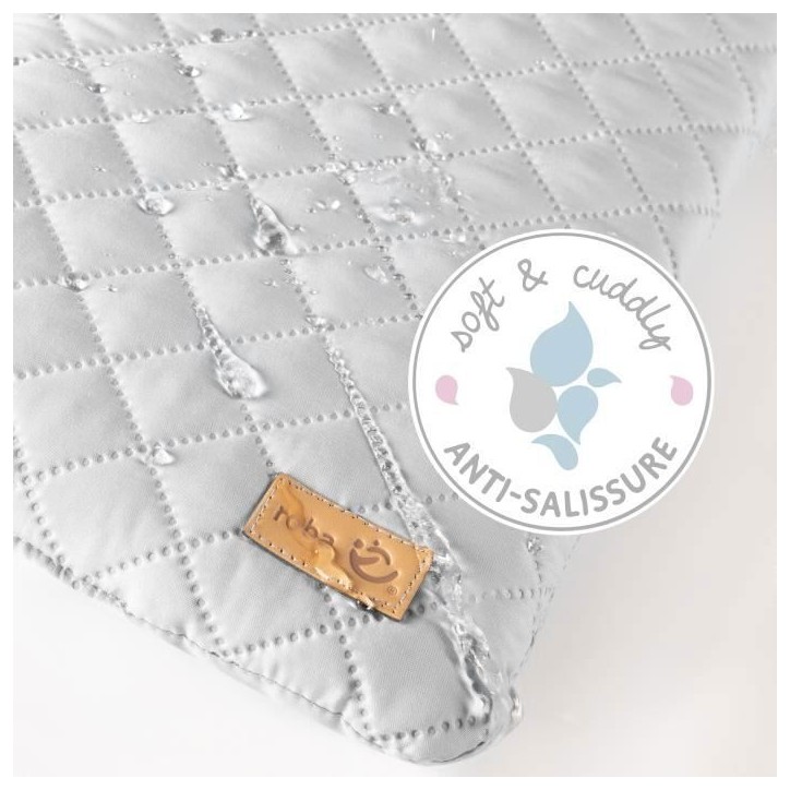 Matelas a langer - ROBA - Visage d'ours Sammy - 85 x 75 cm - Gris Matelas a langer - ROBA - Visage d'ours Sammy - 85 x 75 cm - Gris