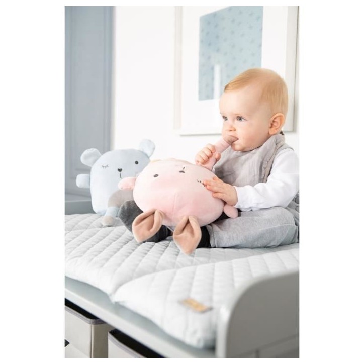 Matelas a langer - ROBA - Visage d'ours Sammy - 85 x 75 cm - Gris Matelas a langer - ROBA - Visage d'ours Sammy - 85 x 75 cm - Gris