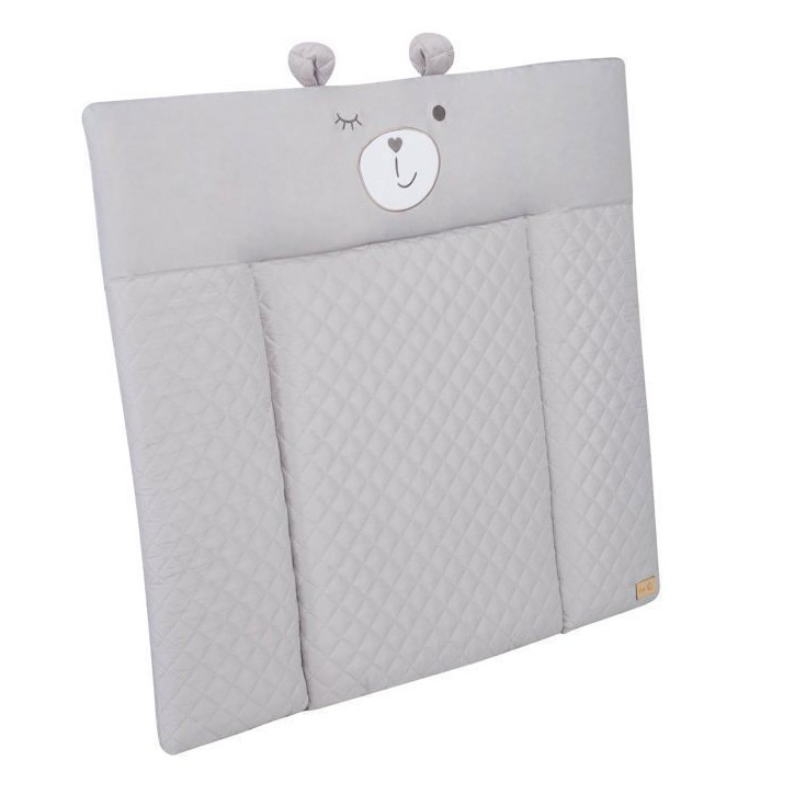 Matelas a langer - ROBA - Visage d'ours Sammy - 85 x 75 cm - Gris Matelas a langer - ROBA - Visage d'ours Sammy - 85 x 75 cm - Gris