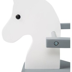 Cheval a bascule en bois - ROBA - Arceau de protection amovible - Blan
