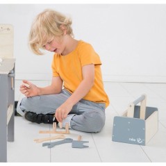 Grand établi en bois pour enfant - ROBA - Avec Kit d'outils - Grand p