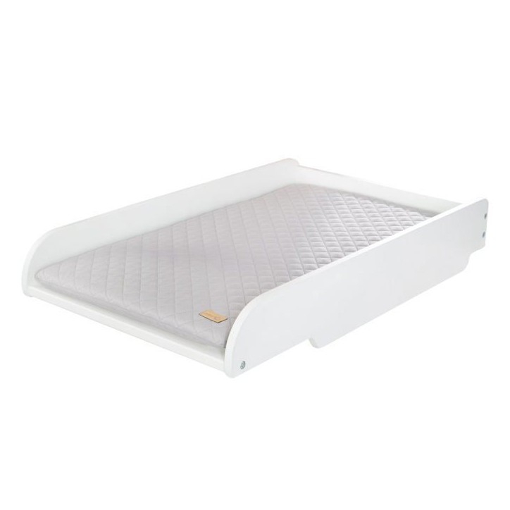Plan a langer + matelas 'Roba Style' - ROBA - a poser sur lit bébé - Blanc / Matelas gris Plan a langer + matelas 'Roba Style' - ROBA - a poser sur lit bébé - Blanc / Matelas gris