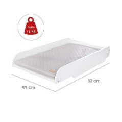 Plan a langer + matelas 'Roba Style' - ROBA - a poser sur lit bébé -