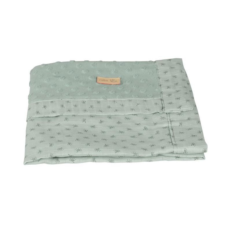 ROBA Couverture Bébé Bio Lil Planet 80x80 cm Certifié GOTS - Motif