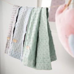 ROBA Couverture Bébé Bio Lil Planet 80x80 cm Certifié GOTS - Motif