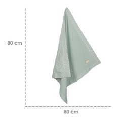 ROBA Couverture Bébé Bio Lil Planet 80x80 cm Certifié GOTS - Motif