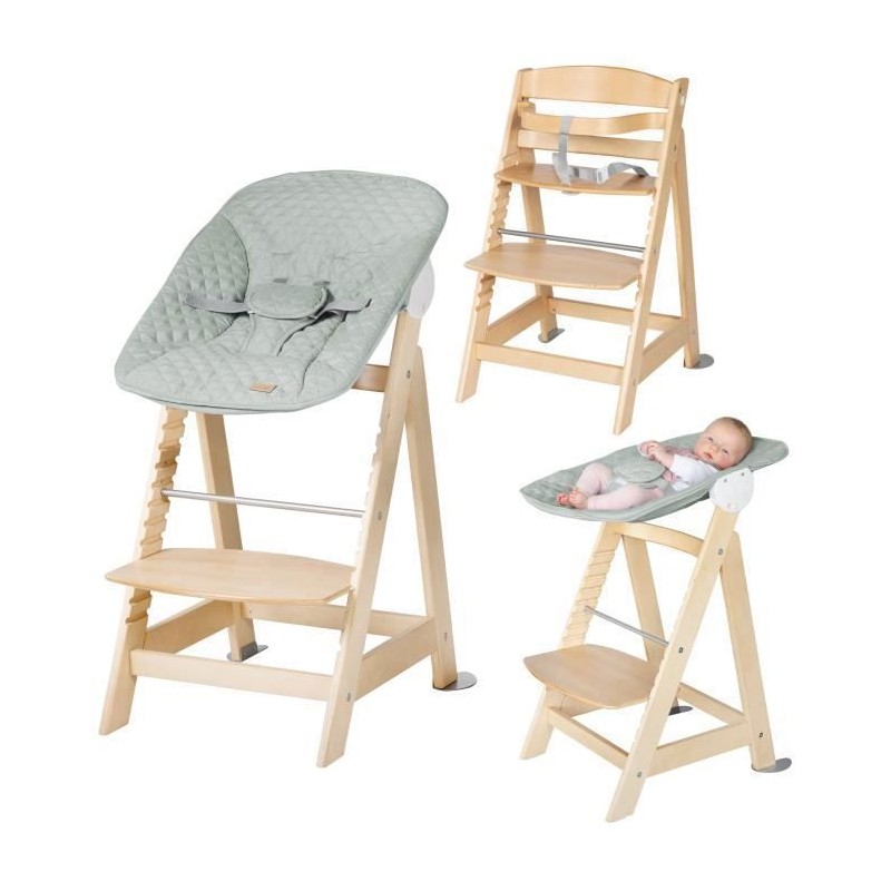 Chaise haute évolutive 2-en-1 - ROBA - BORN UP - Transat inclinable v