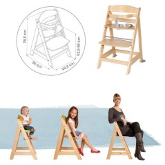 Chaise haute évolutive 2-en-1 - ROBA - BORN UP - Transat inclinable v