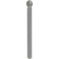 Lot de 2 Fraises Haute Vitesse DREMEL 114 (En Acier, Bout rond, Diametre 7,8mm pour Sculpter et Graver)