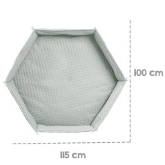 Tapis de parc bébé - ROBA - Pour parc hexagonal - Rembourré - Vert