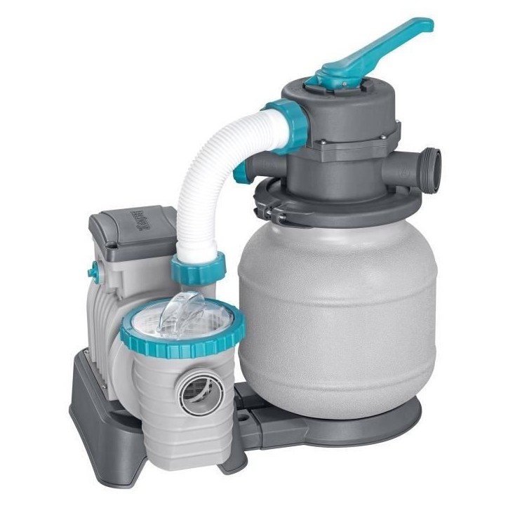 Filtre a sable / pompe de filtration pour piscine jusqu'a 42 m3- Bestway - 6 056 L/h - Avec préfiltre Filtre a sable / pompe de filtration pour piscine jusqu'a 42 m3- Bestway - 6 056 L/h - Avec préfiltre