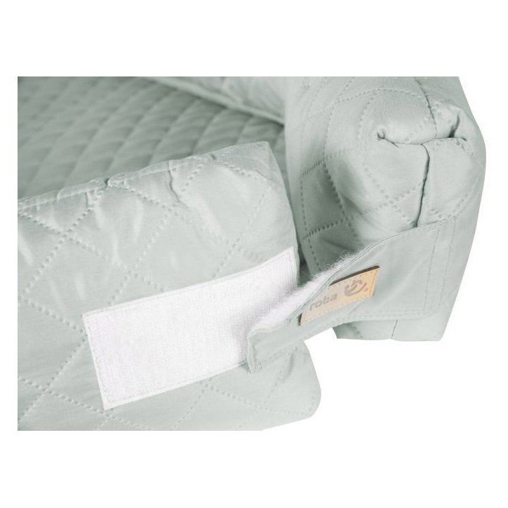 Nid d'ange 3-en-1 - ROBA - Lit de voyage, tour de lit ou matelas a langer - Vert givré Nid d'ange 3-en-1 - ROBA - Lit de voyage, tour de lit ou matelas a langer - Vert givré