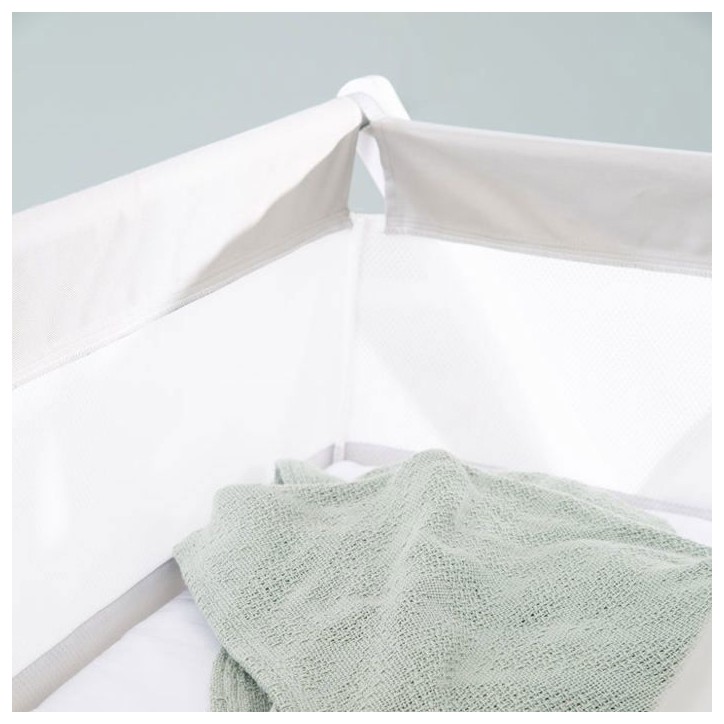 Berceau Cododo Pliable - ROBA - Toile et maille - Matelas et roulettes a freins - 90 x 45 cm - Gris / Blanc Berceau Cododo Pliable - ROBA - Toile et maille - Matelas et roulettes a freins - 90 x 45 cm - Gris / Blanc