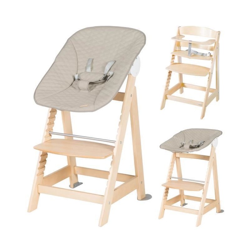 Chaise haute évolutive 2-en-1 - ROBA - BORN UP - Transat inclinable '