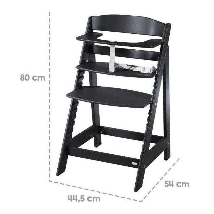 Chaise haute évolutive - ROBA - SIT UP FLEX - Des 6 mois jusqu'a 70 kg - Noir Chaise haute évolutive - ROBA - SIT UP FLEX - Des 6 mois jusqu'a 70 kg - Noir