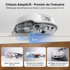 Aspirateur Robot Laveur - Roborock Qrevo Curv 2 ProX - Autonomie 180 m