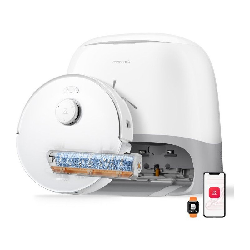 ROBOROCK Qrevo Curv 2 FlowX - Aspirateur Robot Laveur - 20.000 Pa - Ne