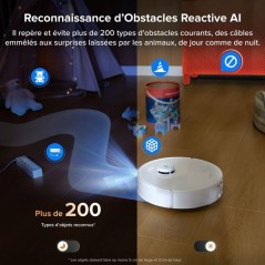 ROBOROCK Qrevo Curv 2 FlowX - Aspirateur Robot Laveur - 20.000 Pa - Ne