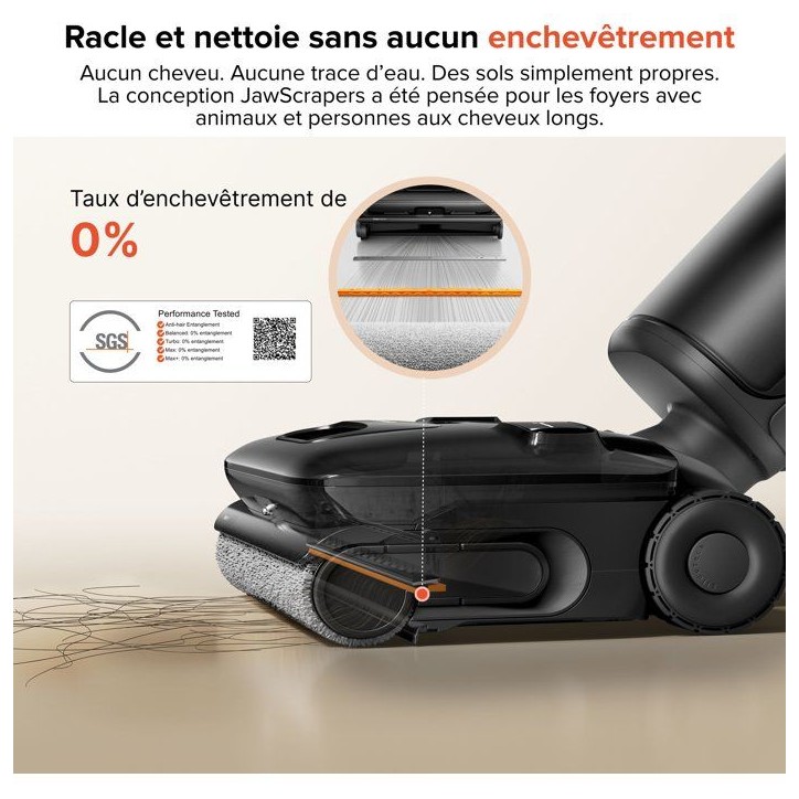 ROBOROCK F25 ACE Pro - Aspirateur Laveur sans Fil - 25000Pa - JetFoaming Anti-Taches - Brosse Anti-Emmelement - Design 180° a P ROBOROCK F25 ACE Pro - Aspirateur Laveur sans Fil - 25000Pa - JetFoaming Anti-Taches - Brosse Anti-Emmelement - Design 180° a P