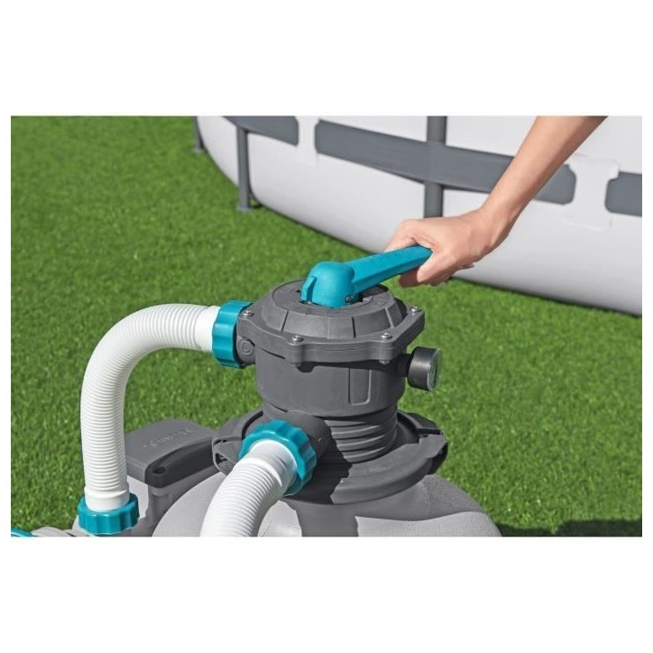 Filtre a sable / pompe de filtration pour piscine jusqu'a 66 m3 - Bestway -11 355 L/h - Avec préfiltre Filtre a sable / pompe de filtration pour piscine jusqu'a 66 m3 - Bestway -11 355 L/h - Avec préfiltre